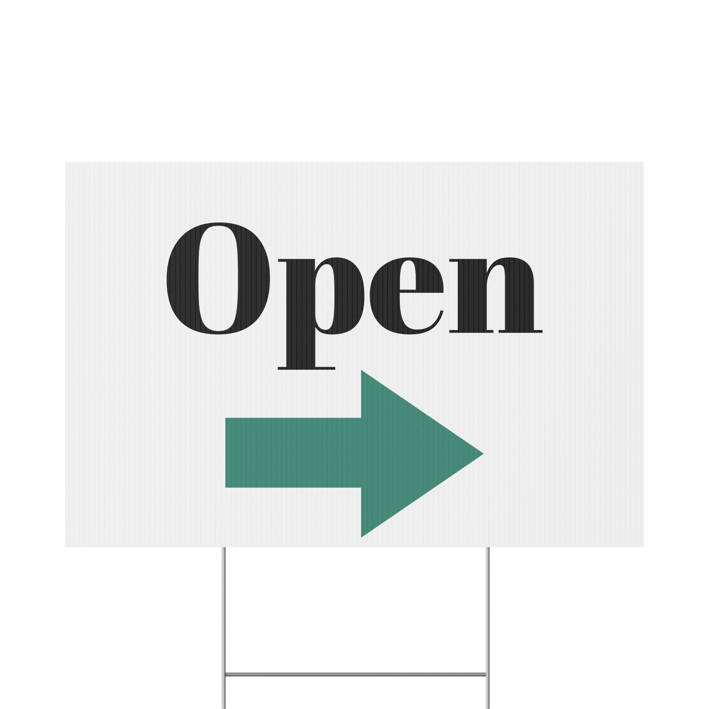 Open for Business Yard Sign, Outdoor Signage for Shops, Business Open Sign, Directional Open Sign, Storefront Display - TRV