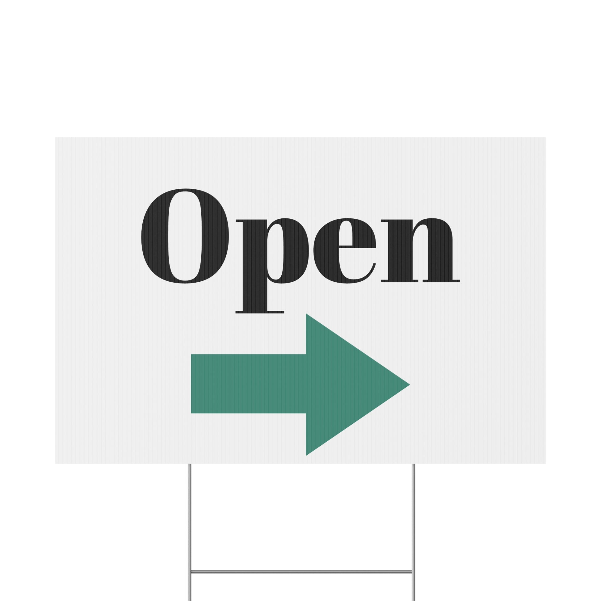 Open for Business Yard Sign, Outdoor Signage for Shops, Business Open Sign, Directional Open Sign, Storefront Display - TRV