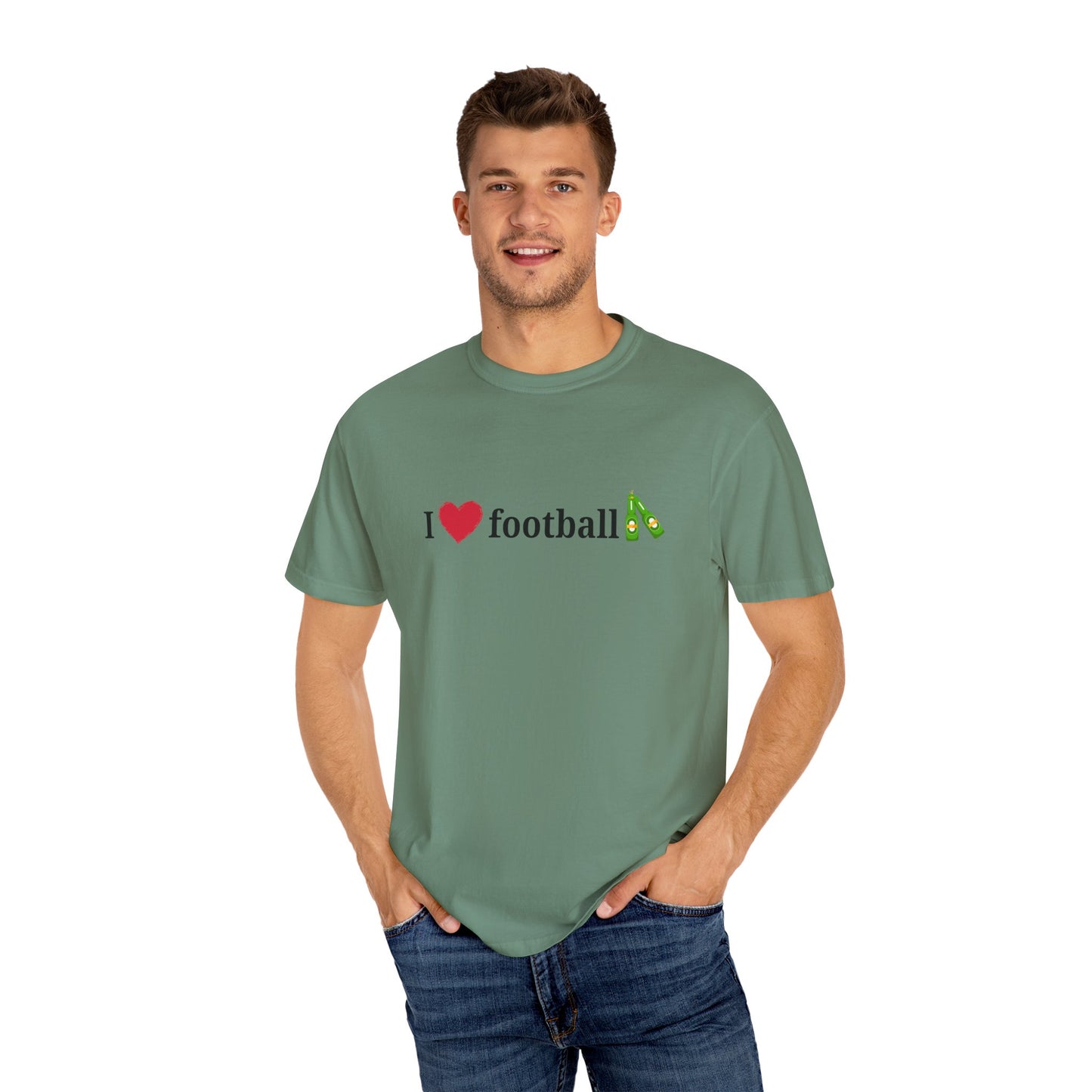 Unisex Football Love Tee - Casual Cotton T-Shirt, Gift for Sports Fans, Comfortable Daily Wear, Perfect for Game Days, Fun Summer Outfits - TRV