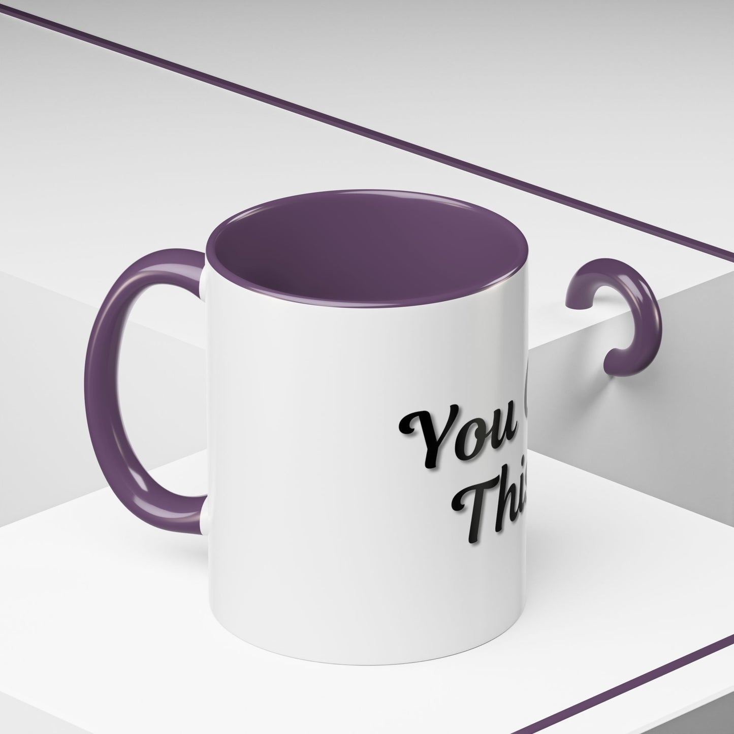 Inspirational Accent Coffee Mug - "You Got This!" - Perfect for Motivation & Gifts - TRV