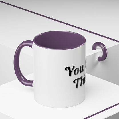 Inspirational Accent Coffee Mug - "You Got This!" - Perfect for Motivation & Gifts - TRV