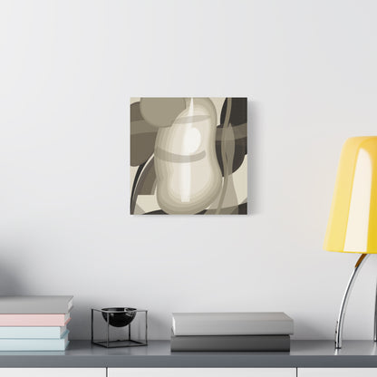 Abstract Neutral Pear Still Life Canvas