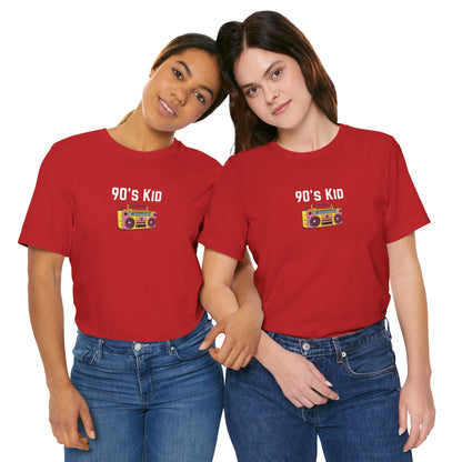 Retro Boombox Tee — 90s Kid Graphic T-Shirt