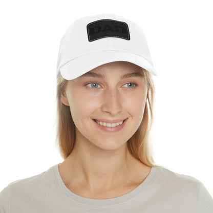 Stylish Dad Hat with Leather Patch | Perfect Gift for Fathers Day, Casual Wear, Dad's Birthday, Outdoor Activities