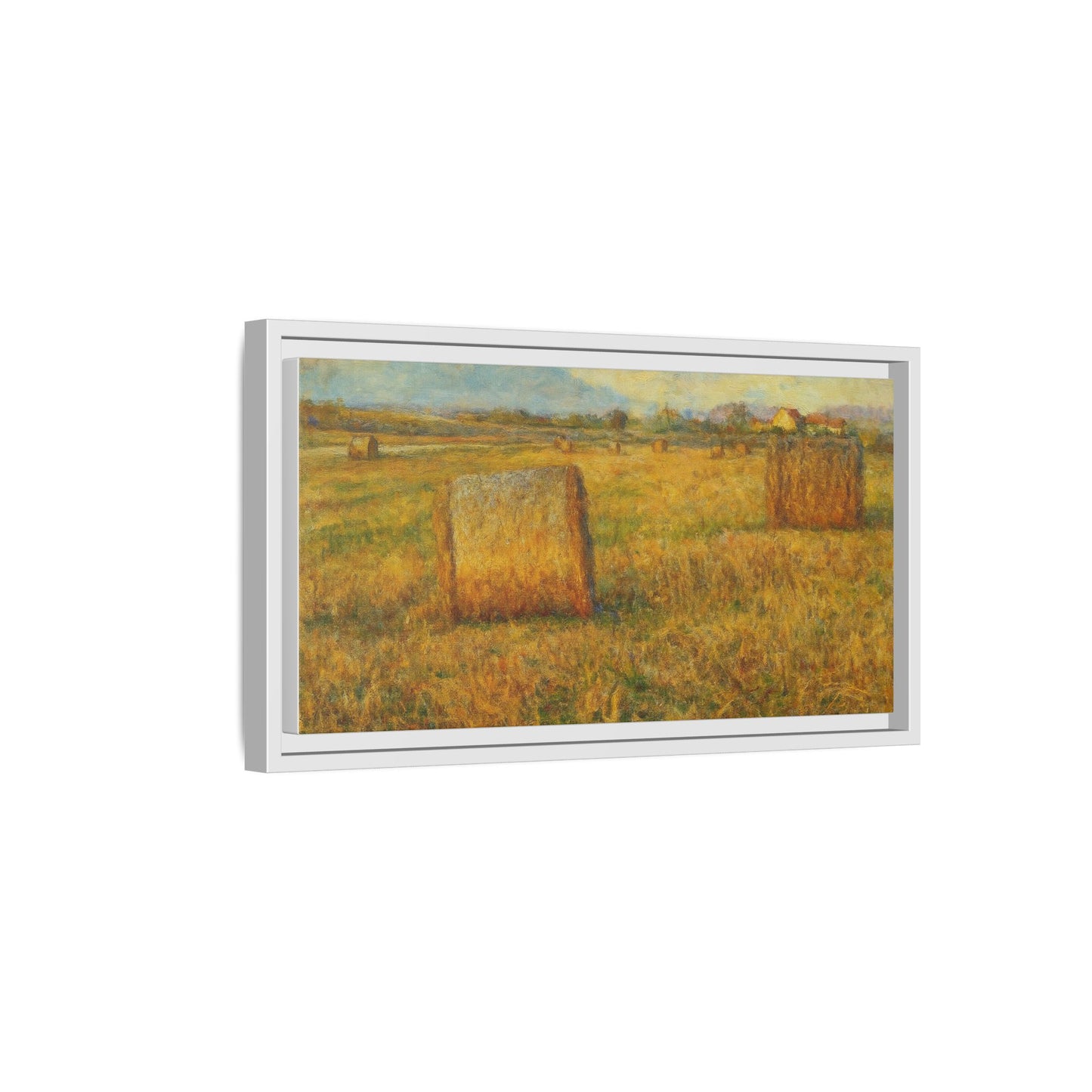 Framed Matte Canvas Wall Art - Rustic Farm Landscape, Country Decor, Home Gallery, Gift for Nature Lovers, Housewarming Decor - TRV