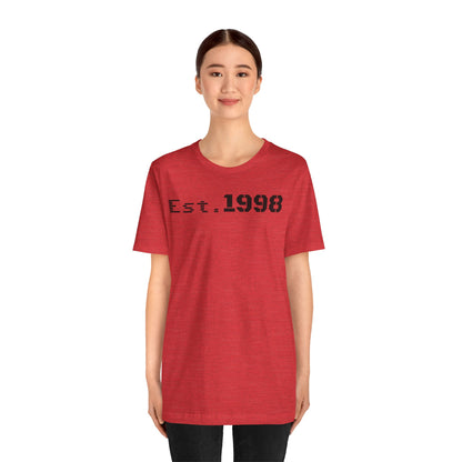 Vintage Est. 1998 Tee - Retro Unisex Shirt for Birthdays, Gifts, Everyday Wear, Casual Style, Nostalgia - TRV
