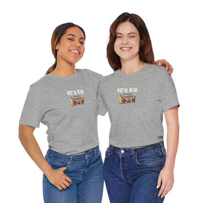 Retro Boombox Tee — 90s Kid Graphic T-Shirt