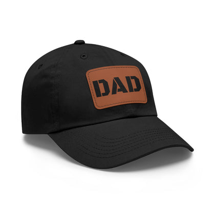 Stylish Dad Hat with Leather Patch | Perfect Gift for Fathers Day, Casual Wear, Dad's Birthday, Outdoor Activities