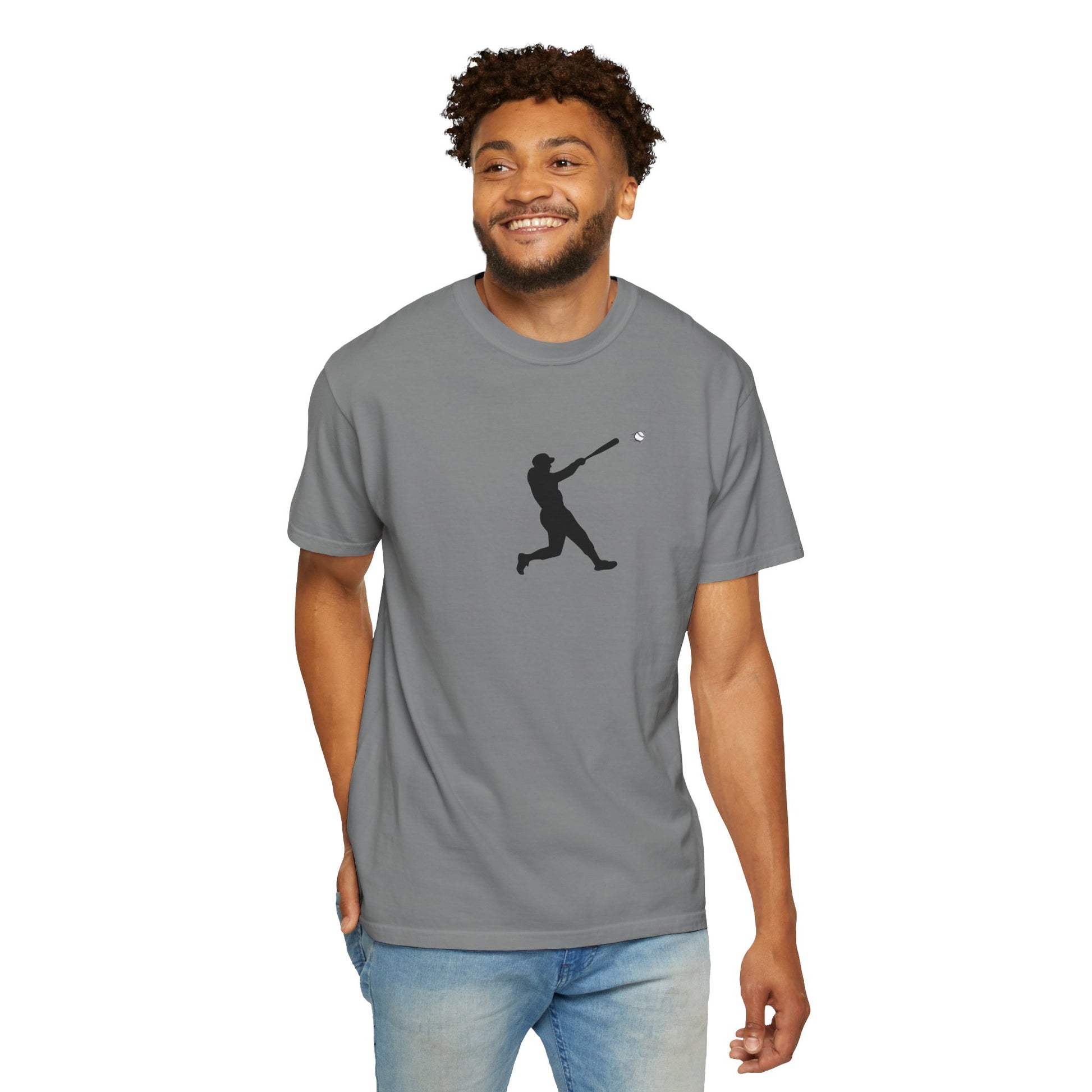 Sporty Garment-Dyed T-Shirt for Baseball Lovers, Casual Tee, Unisex Sports Shirt, Perfect Gift for Athletes, Outdoor Activities - TRV
