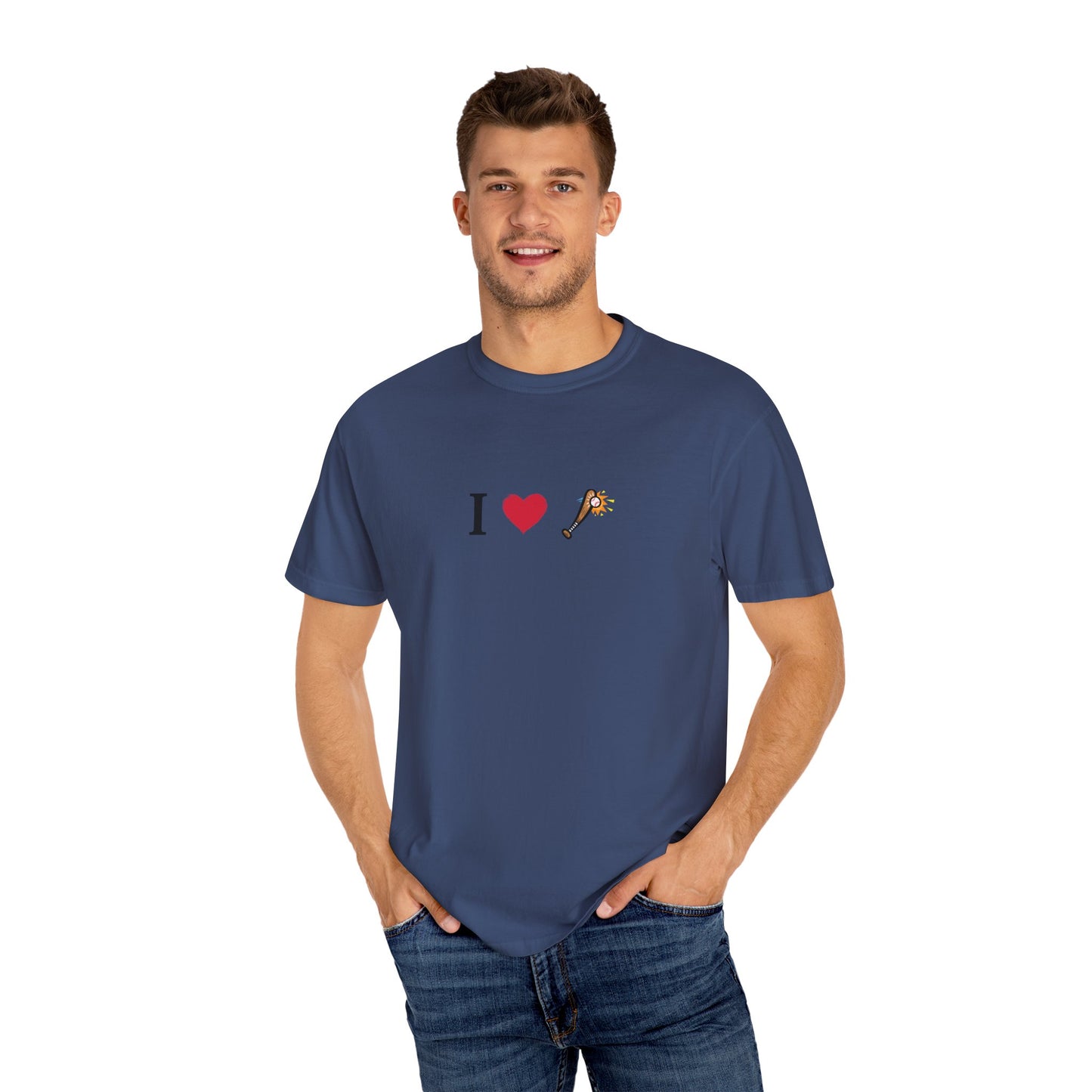 I Love Baseball  Unisex Tee, Gift for Couples, Cute Matching T-Shirts, Casual Everyday Wear, Anniversary Present, Love Shirt - TRV