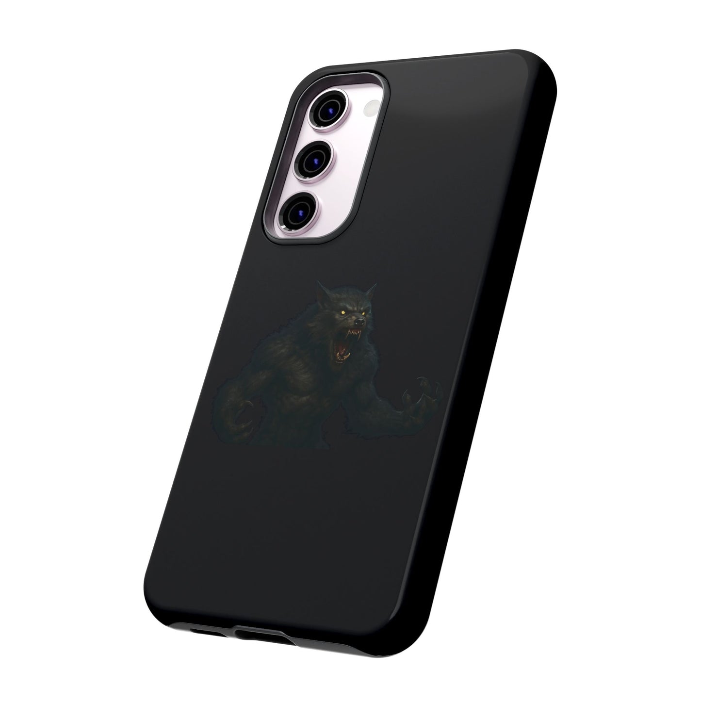 Werewolf Phone Case, Tough Cases, Black Panther Design, Gift for Animal Lovers, Phone Accessories, Fierce Phone Protection - TRV