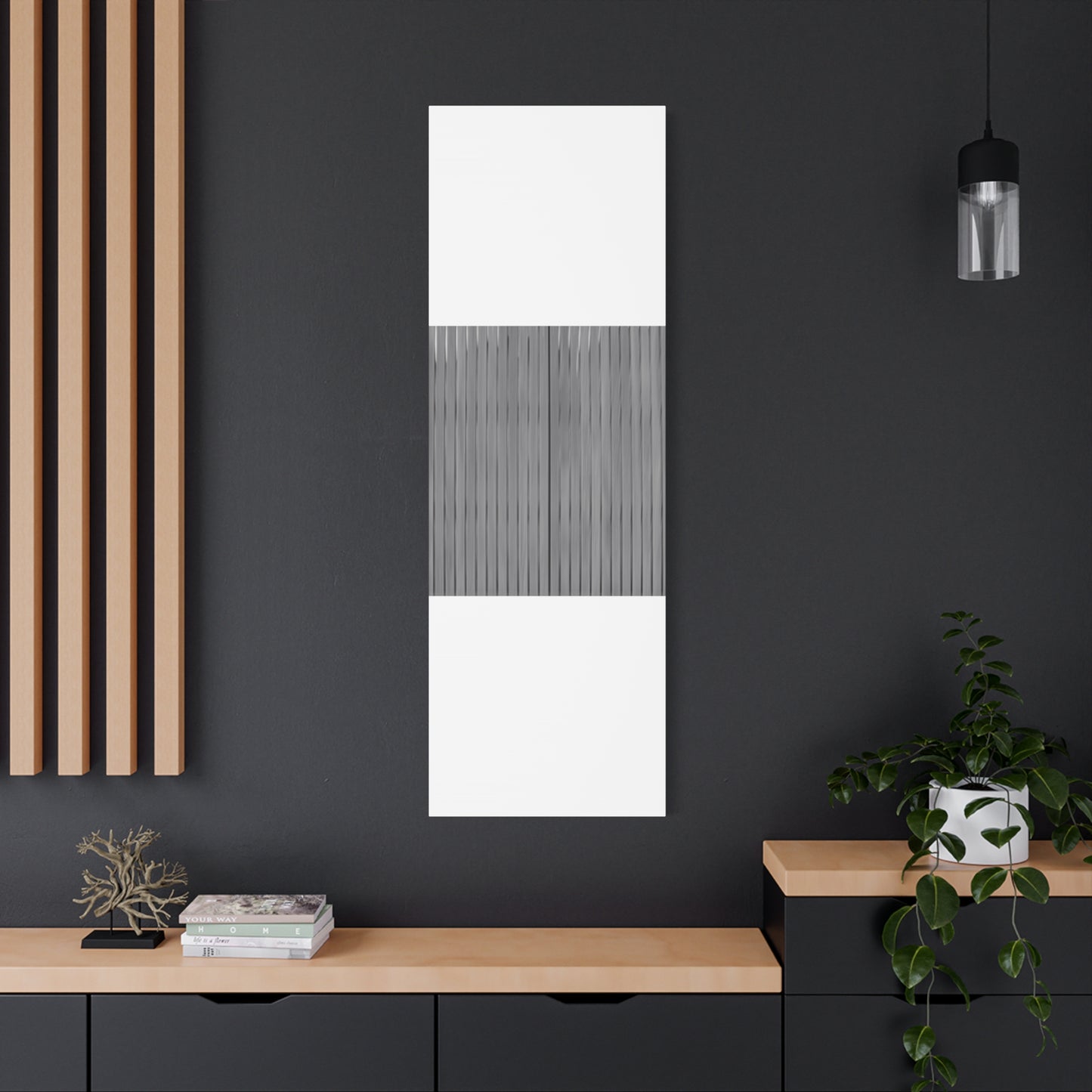 Modern Striped Canvas Art - 1.25" Stretched Wall Decor - TRV