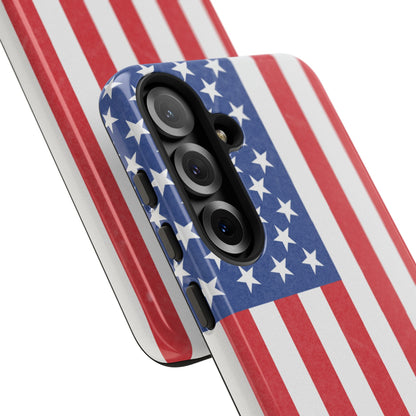 American Flag Phone Case - Patriotic Cell Cover, Tough Cases, USA Pride, Independence Day Gift, Veteran's Day, Phone Protection - TRV