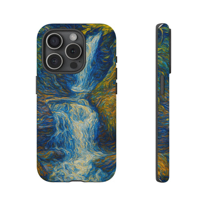Artistic Phone Case - Waterfall Design, Unique Gift, Phone Accessory, Nature Lover, Original Artwork - TRV