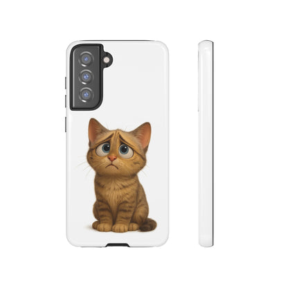 Cute Cat Phone Case, Funny Kitty Case, Animal Lover Gift, Cat Lover Accessory, Unique Cat Design Case, Pet Mom Gift - TRV