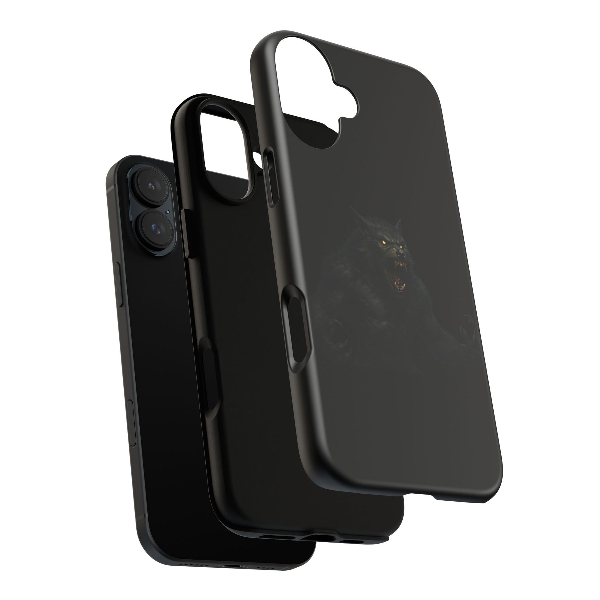 Werewolf Phone Case, Tough Cases, Black Panther Design, Gift for Animal Lovers, Phone Accessories, Fierce Phone Protection - TRV