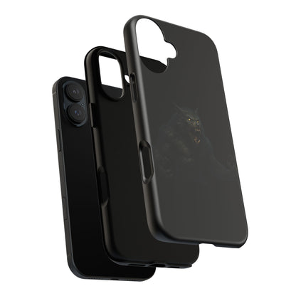Werewolf Phone Case, Tough Cases, Black Panther Design, Gift for Animal Lovers, Phone Accessories, Fierce Phone Protection - TRV