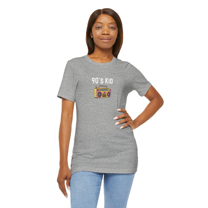 Retro Boombox Tee — 90s Kid Graphic T-Shirt