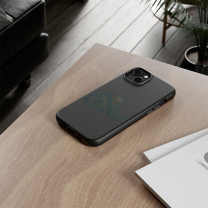 Werewolf Phone Case, Tough Cases, Black Panther Design, Gift for Animal Lovers, Phone Accessories, Fierce Phone Protection - TRV