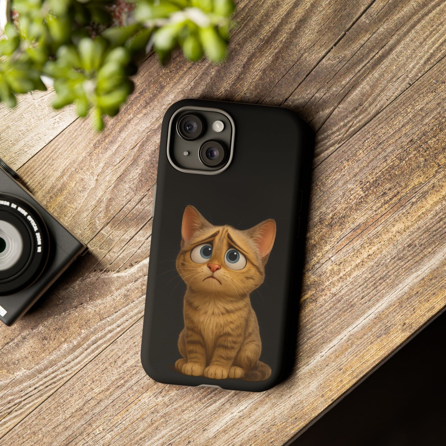 Cute Cat Phone Case, Adorable Kitty Cover, Pet Lover Gift, Unique Animal Design, Customizable Mobile Case - TRV