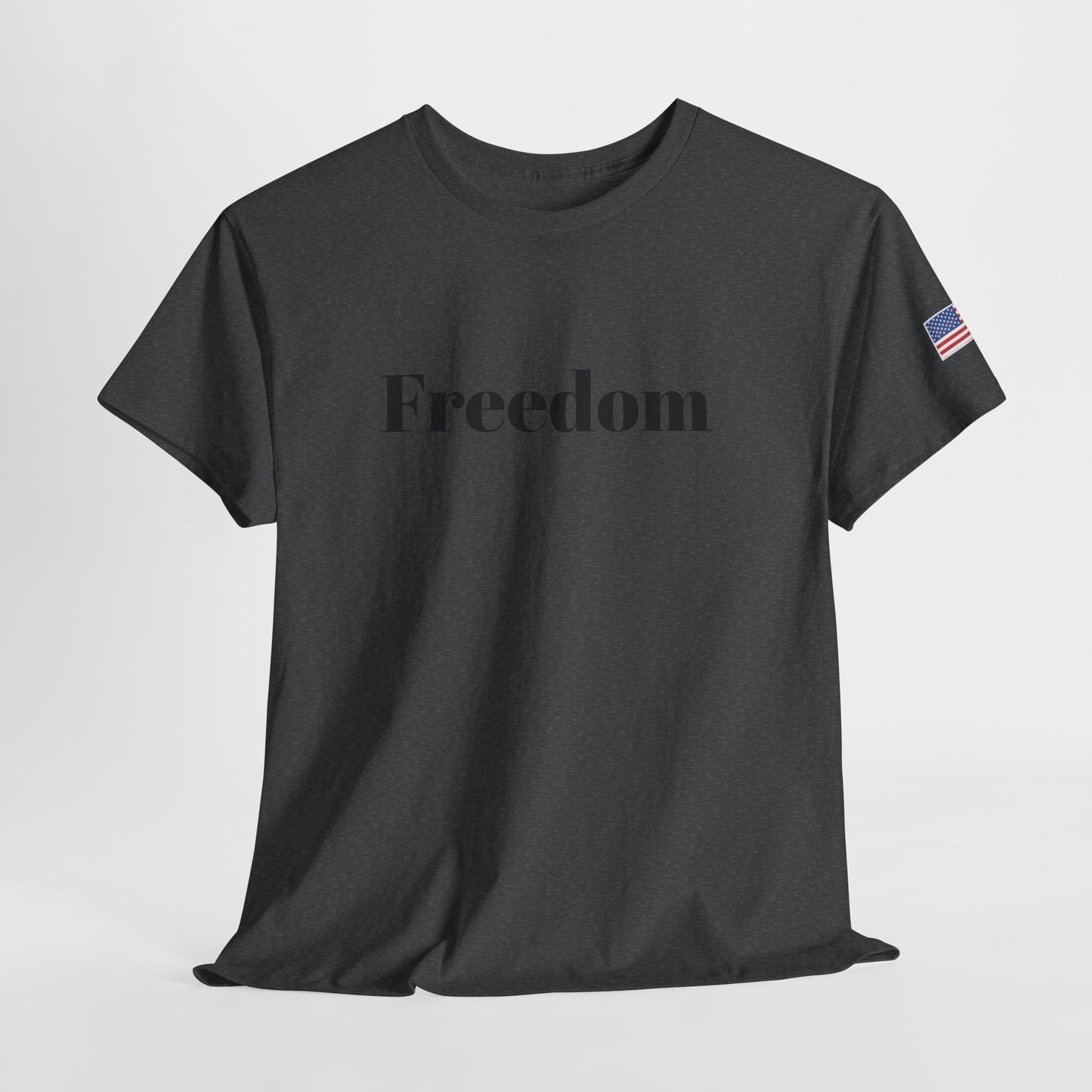 Freedom script tee | T-Shirt, American flag sleeve - TRV