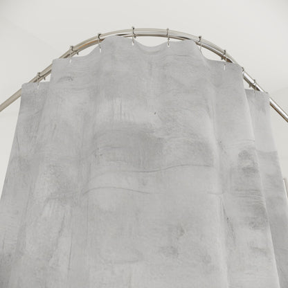 Elegant Gray Shower Curtain for Modern Bathrooms, Minimalist Bathroom Decor, Home Essentials, Gift for Housewarming, Cool Bathroom [...] - TRV
