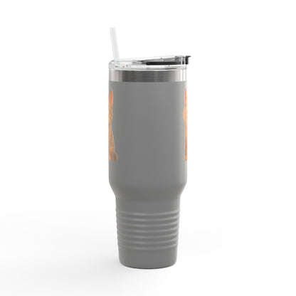 Cute Cat Insulated Travel Mug, 40oz | Perfect Pet Lover Gift | BPA-Free Drinkware, Cozy Coffee Companion, Cat-Themed Hydration