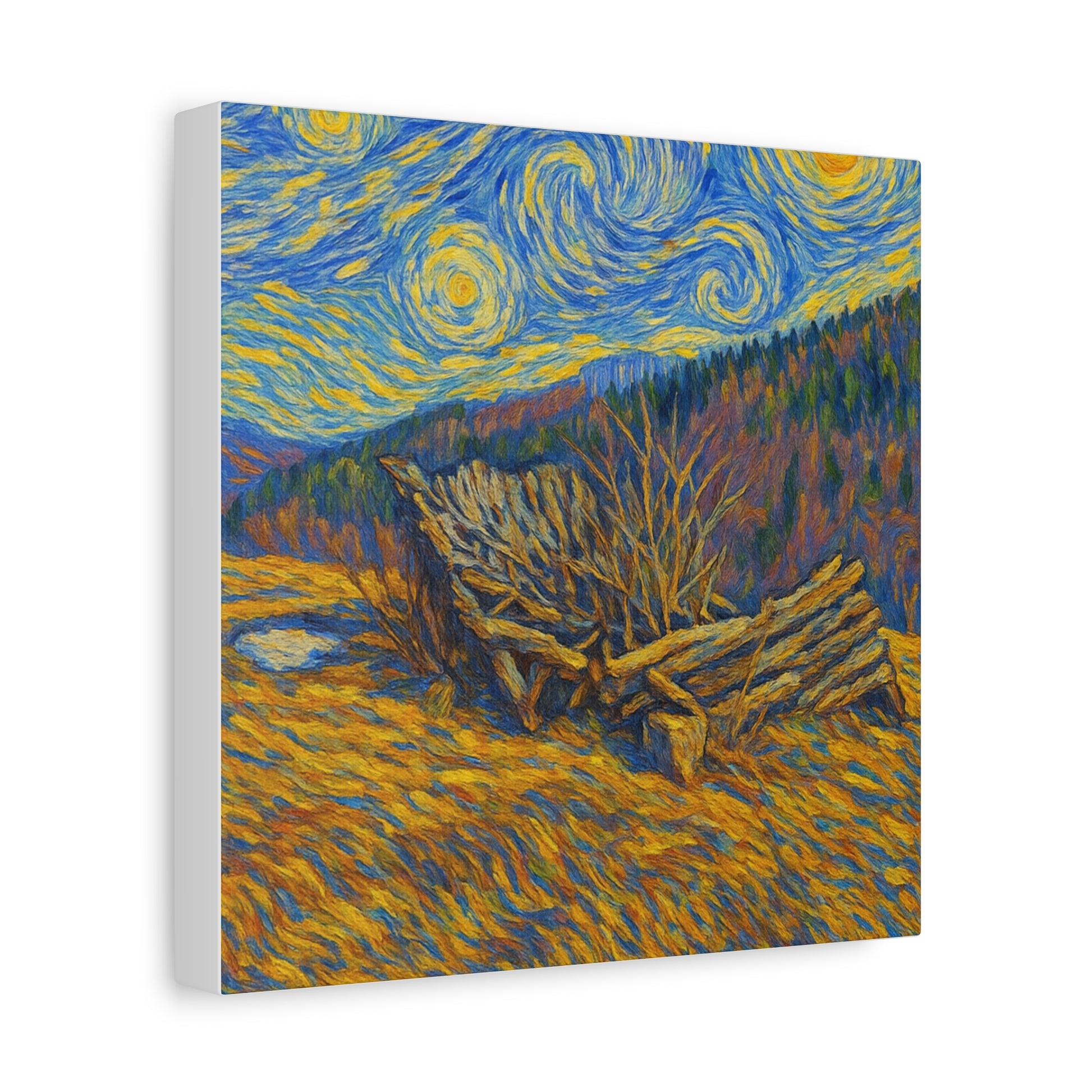Artistic Van Gogh Style Canvas Wall Art, Nature Inspired Decor, Home Aesthetic, Gift for Art Lovers, Gallery Wall Piece, Living Room Decor, [...] - TRV