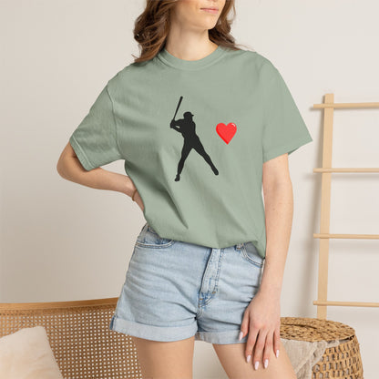Baseball Love T-Shirt, Unisex Sports Tee, Gift for Baseball Fans, Valentine's Day Shirt, Game Day Apparel, Soft Cotton Top
