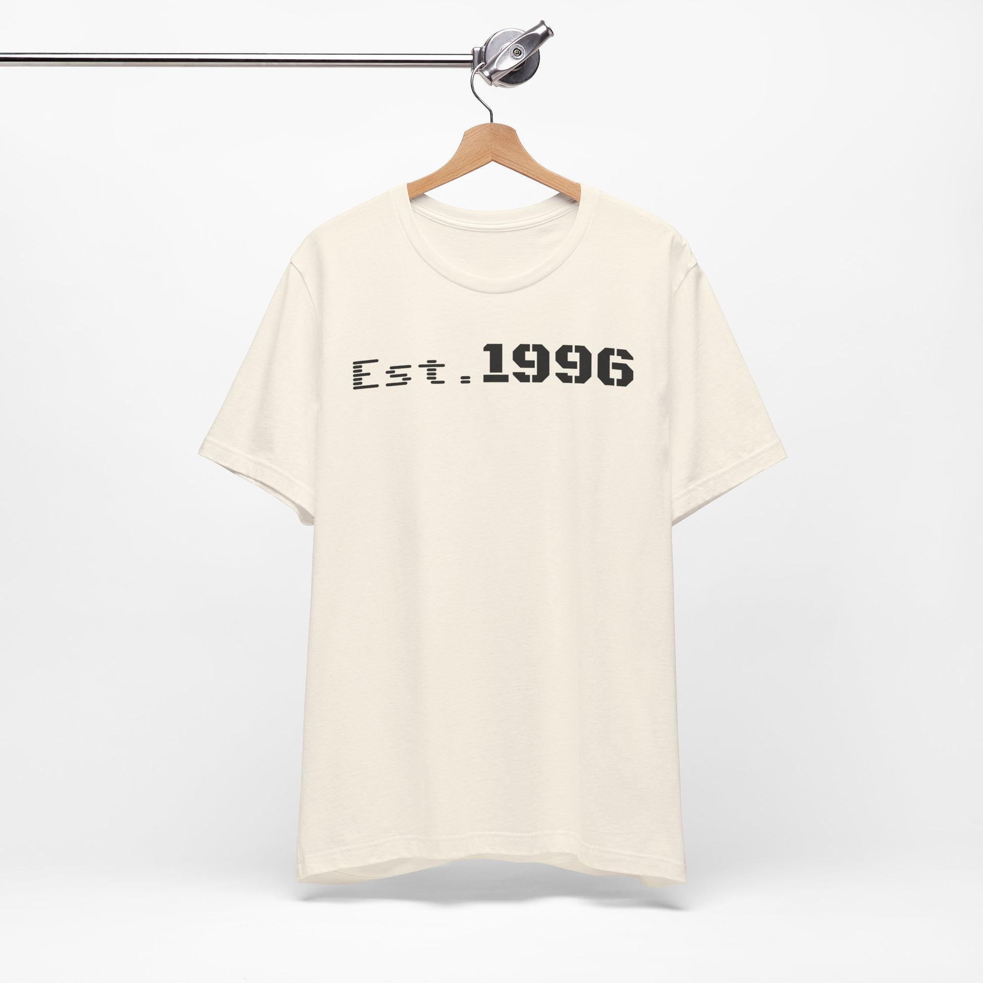 Established 1996 Unisex T-Shirt, Vintage Year Tee, Birth Year Gift, Casual Fashion, Personalized Graphic Tee - TRV