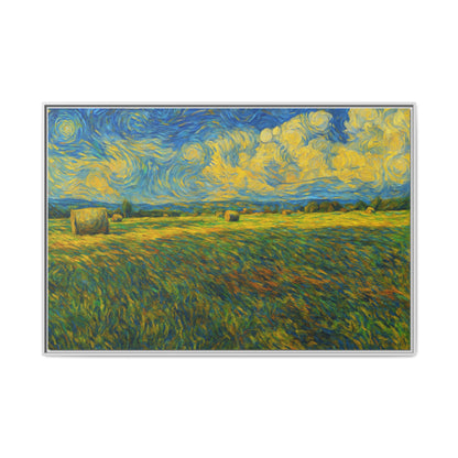 Landscape Matte Canvas, Framed (Multi-color) - TRV