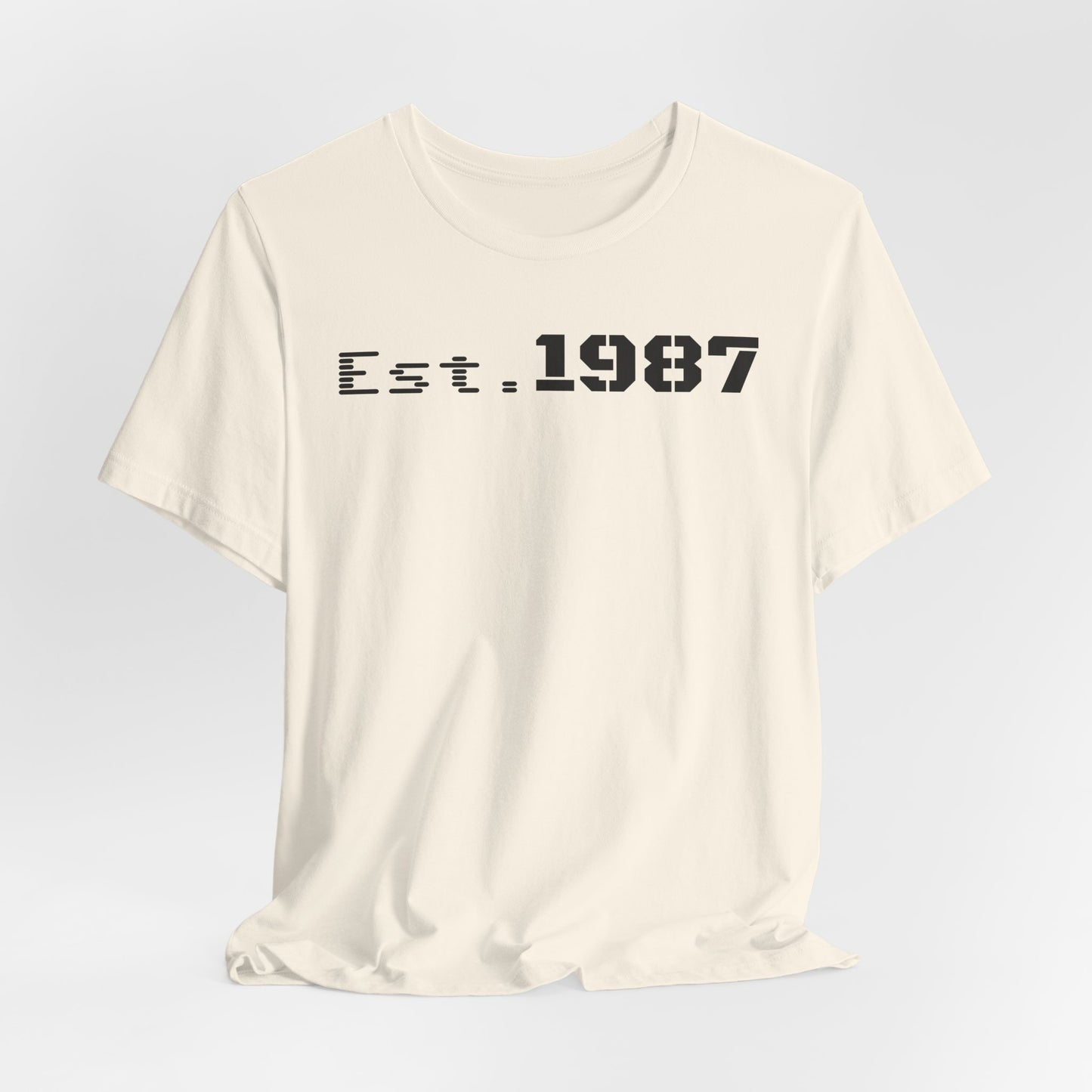 Est. 1987 Unisex Tee - Vintage Style Shirt, 80s Birth Year Gift, Casual Wear, Birthday T-Shirt, Retro Graphic Tee