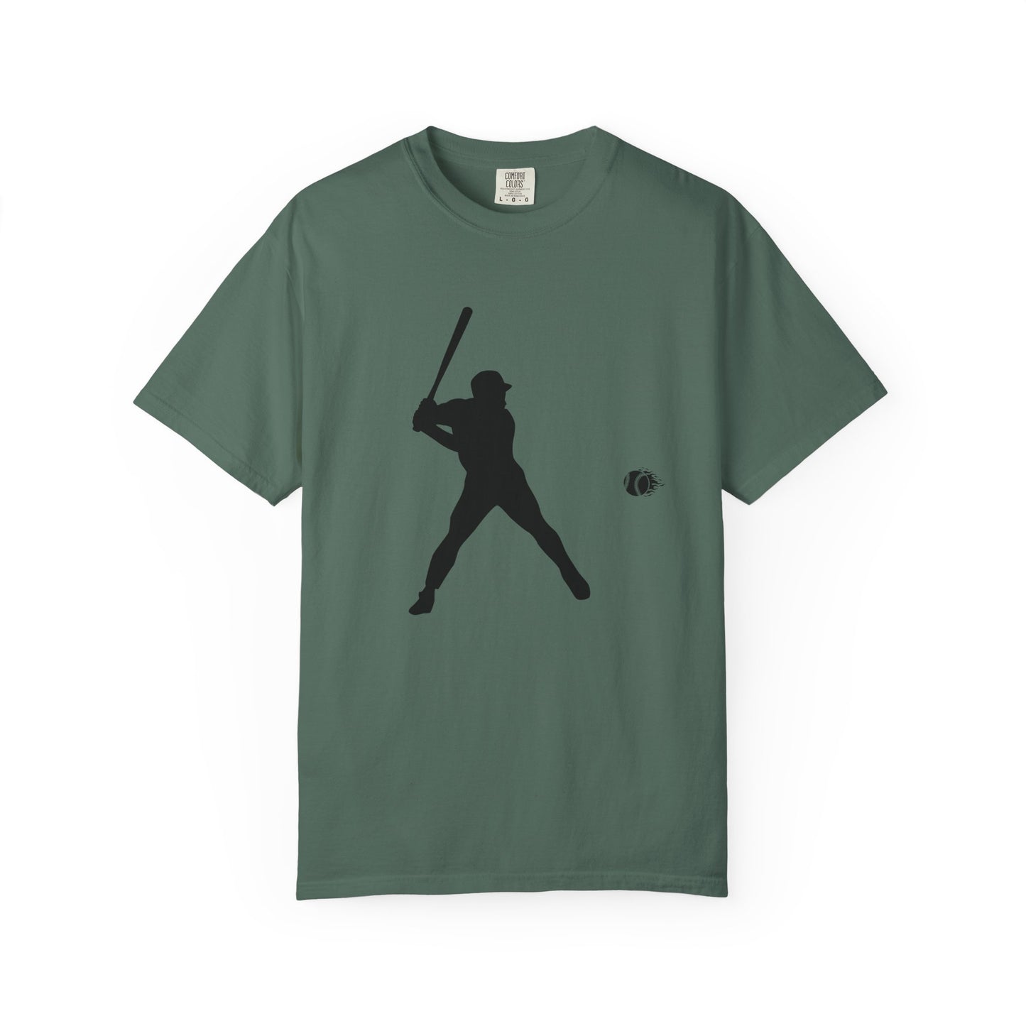 Unisex Baseball Silhouette Tee, Casual Wear, Sports Fan Apparel, Gift for Athletes, Summer Outing Outfit, Soft Cotton Shirt