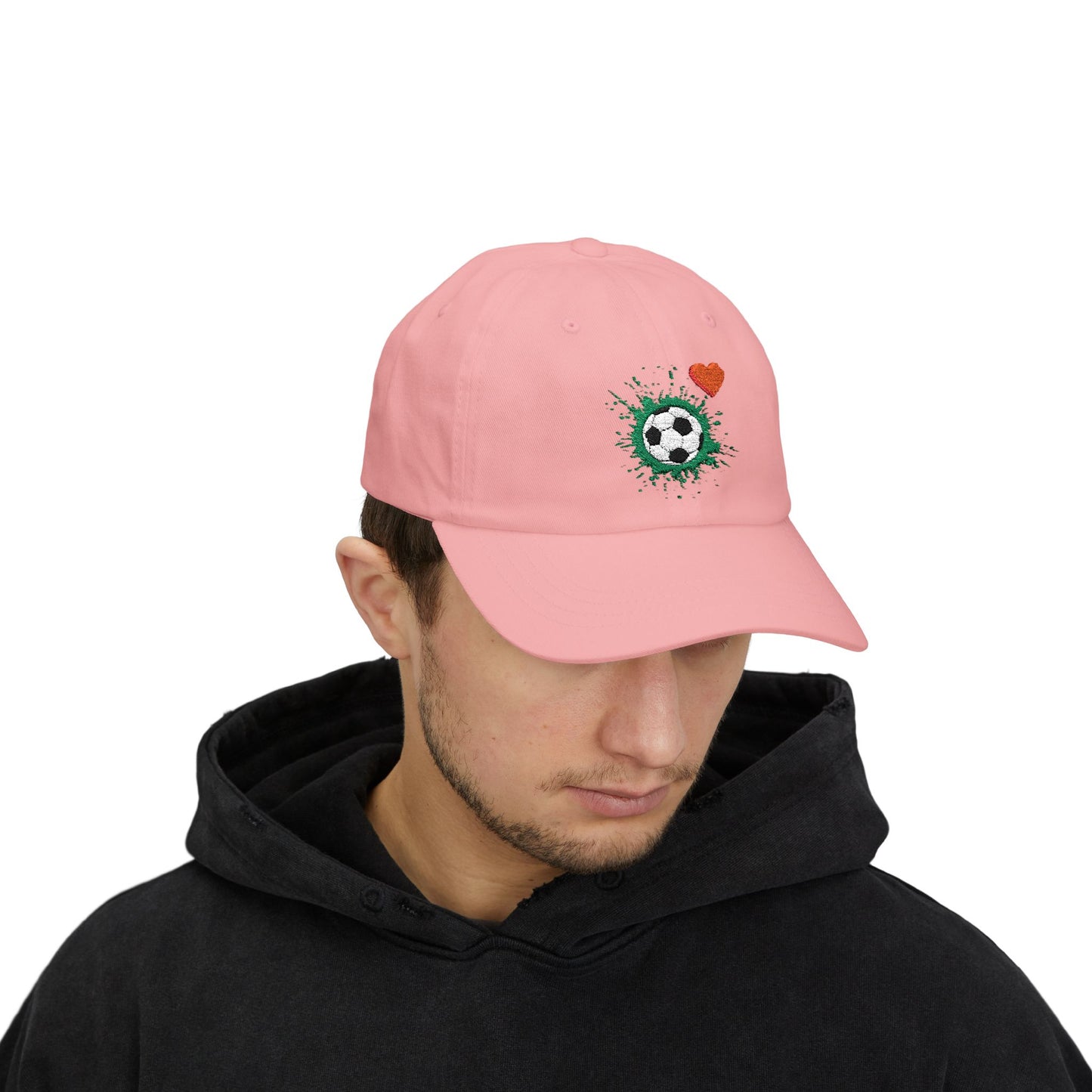 Soccer Love Dad Cap | Perfect Gift for Sports Lovers, Father's Day, Outdoor Events, Casual Wear, Adjustable Cap - TRV