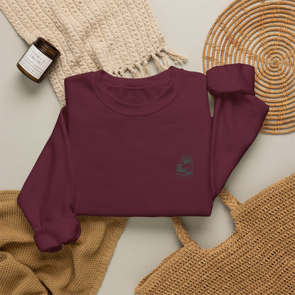 Stack of Books with Mug and Plant Sweatshirt | Cozy Reading Crewneck