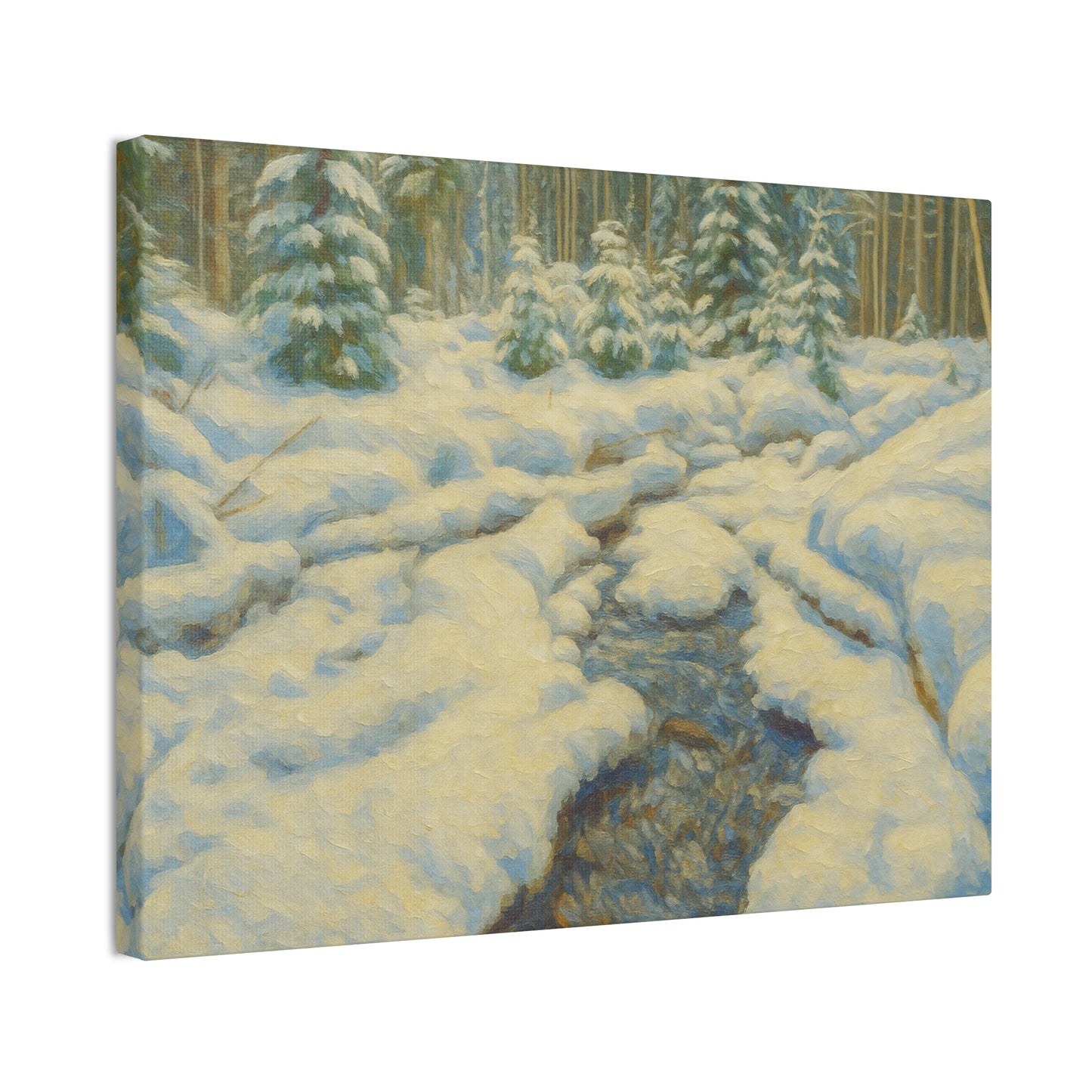 Winter Wonderland Canvas Art, Cozy Home Decor, Winter Landscape Wall Art, Nature Print, Holiday Gift Idea