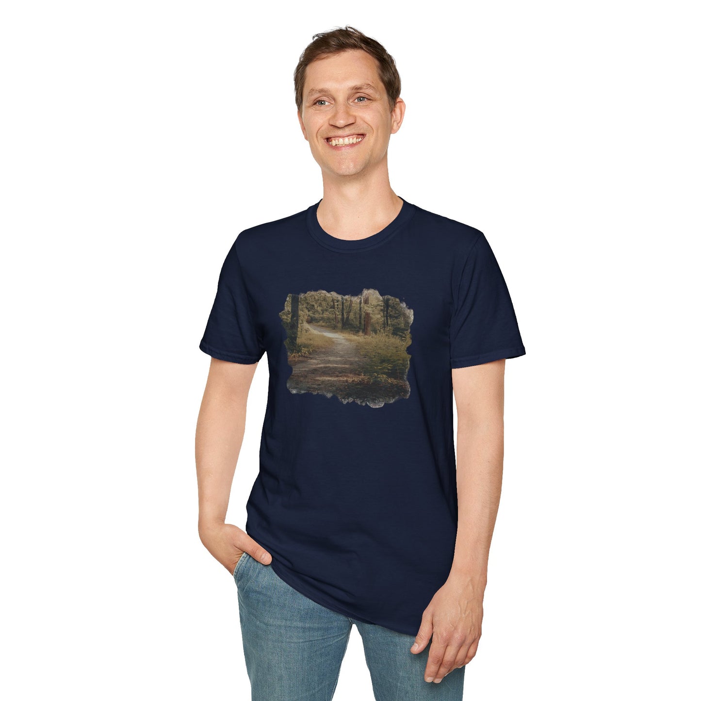 Nature-Inspired Unisex Softstyle T-Shirt, Eco-Friendly Fashion, Outdoor Lover Tee, Gift for Nature Enthusiasts, Casual Everyday Wear