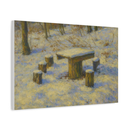 Matte Canvas Wall Art, Rustic Outdoor Scene, Nature Decor, Home Wall Décor, Cozy Cabin Vibe, Perfect for Gift Giving - TRV