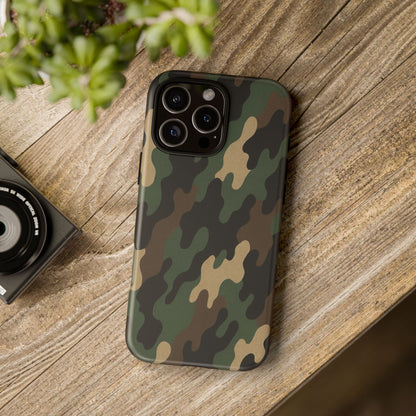 Camouflage Phone Case, Tough Cases, Military Style, Unique Phone Accessories, Gift for Him, Durable Phone Cover - TRV