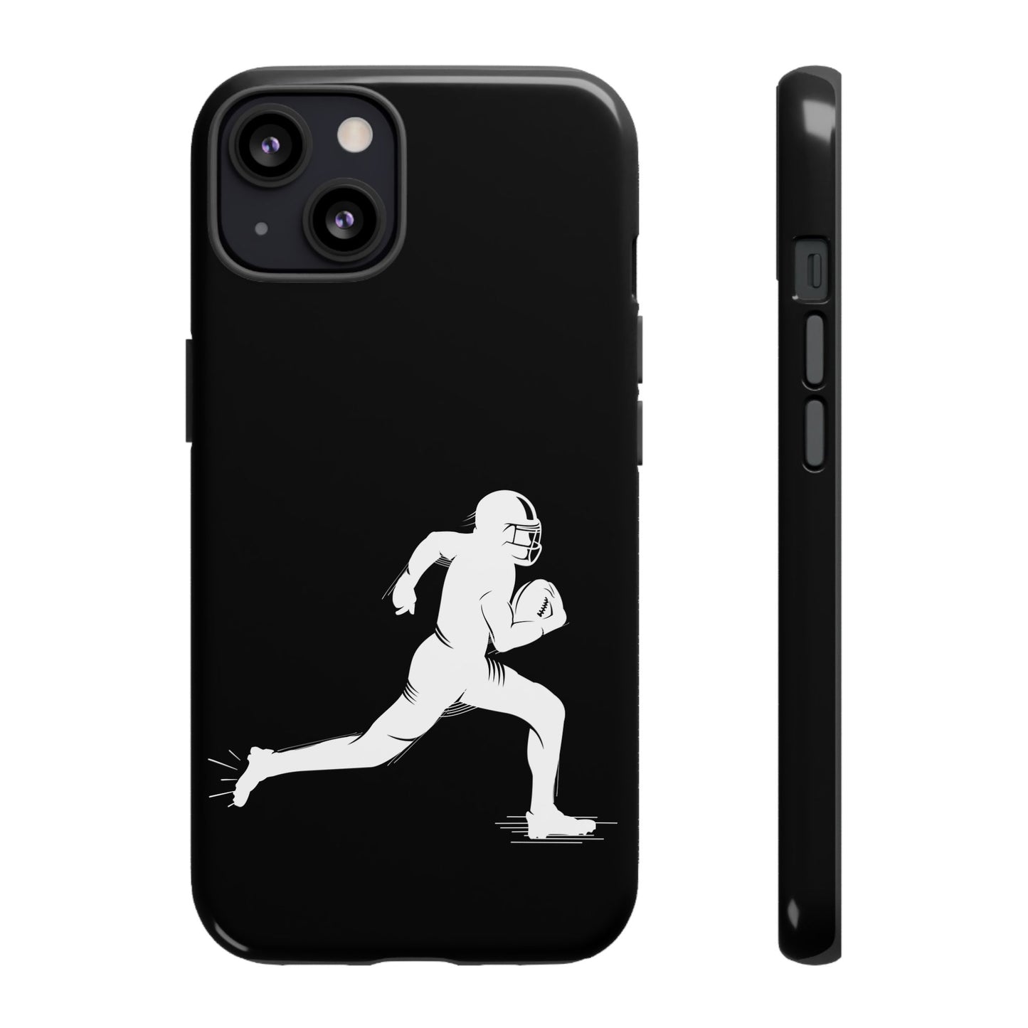 Football Player Phone Case, Tough Cases, Sports Phone Cover, Gift for Athletes, iPhone & Samsung Accessories, Running Player Design - TRV