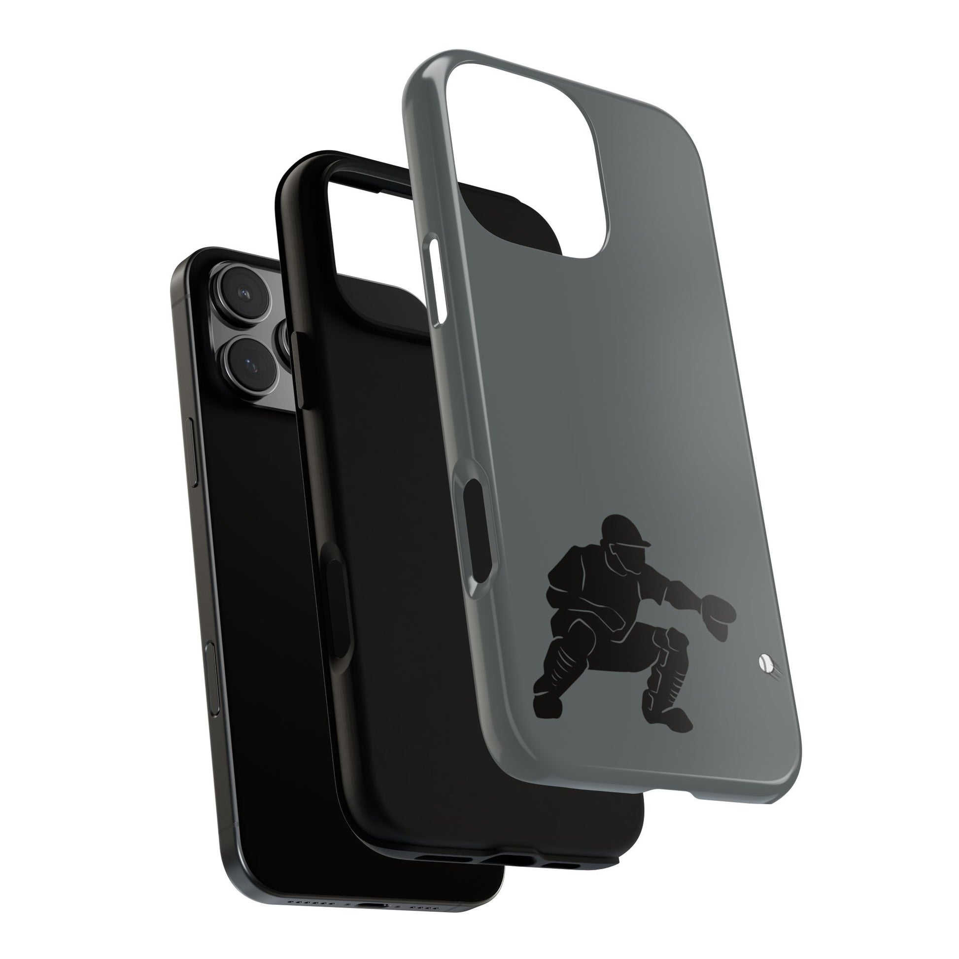 Baseball Catcher Phone Case, Sports Phone Accessory, Tough Cases, Gift for Athletes, Sports Fan Merchandise, Unique Design - TRV