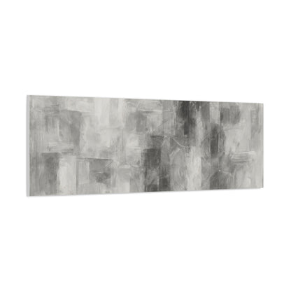 Abstract Grey Canvas Wall Art, Modern Home Decor, Minimalist Artwork, Living Room Accent, Contemporary Art Piece - TRV