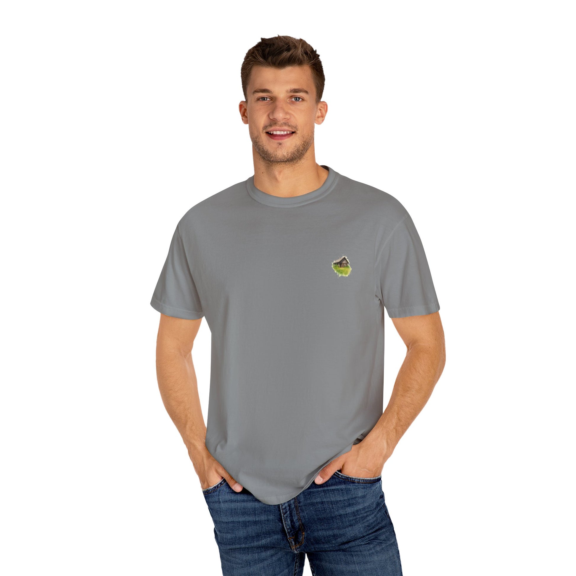 Nature-Inspired Unisex Garment-Dyed T-Shirt, Eco-Friendly Tee, Summer Casual Wear, Gift for Nature Lovers, Relaxed Fit T-Shirt - TRV