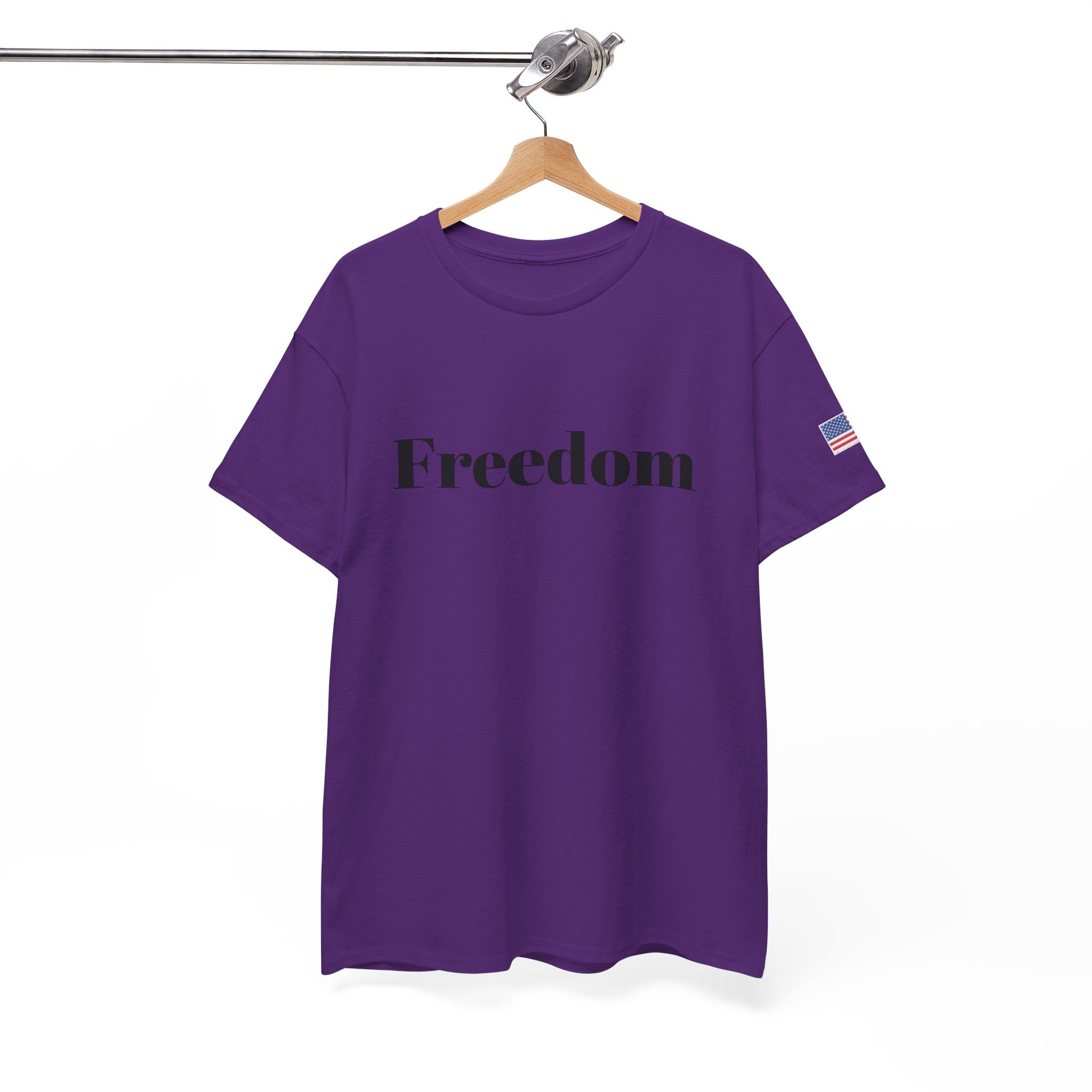 Freedom script tee | T-Shirt, American flag sleeve - TRV