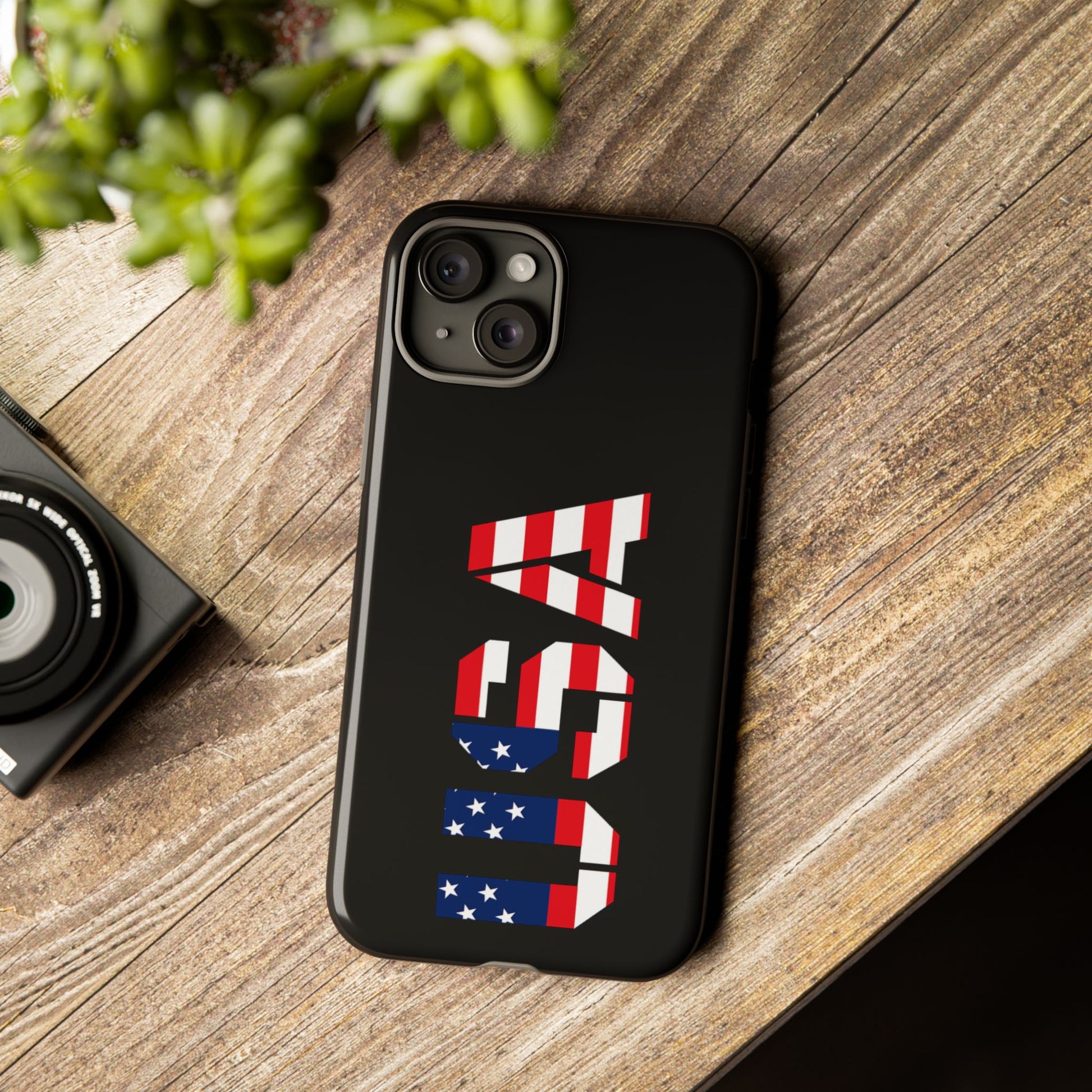 USA Flag Phone Case, Tough Phone Cover, Patriotic Gift, Independence Day Accessory, American Pride Mobile Case - TRV