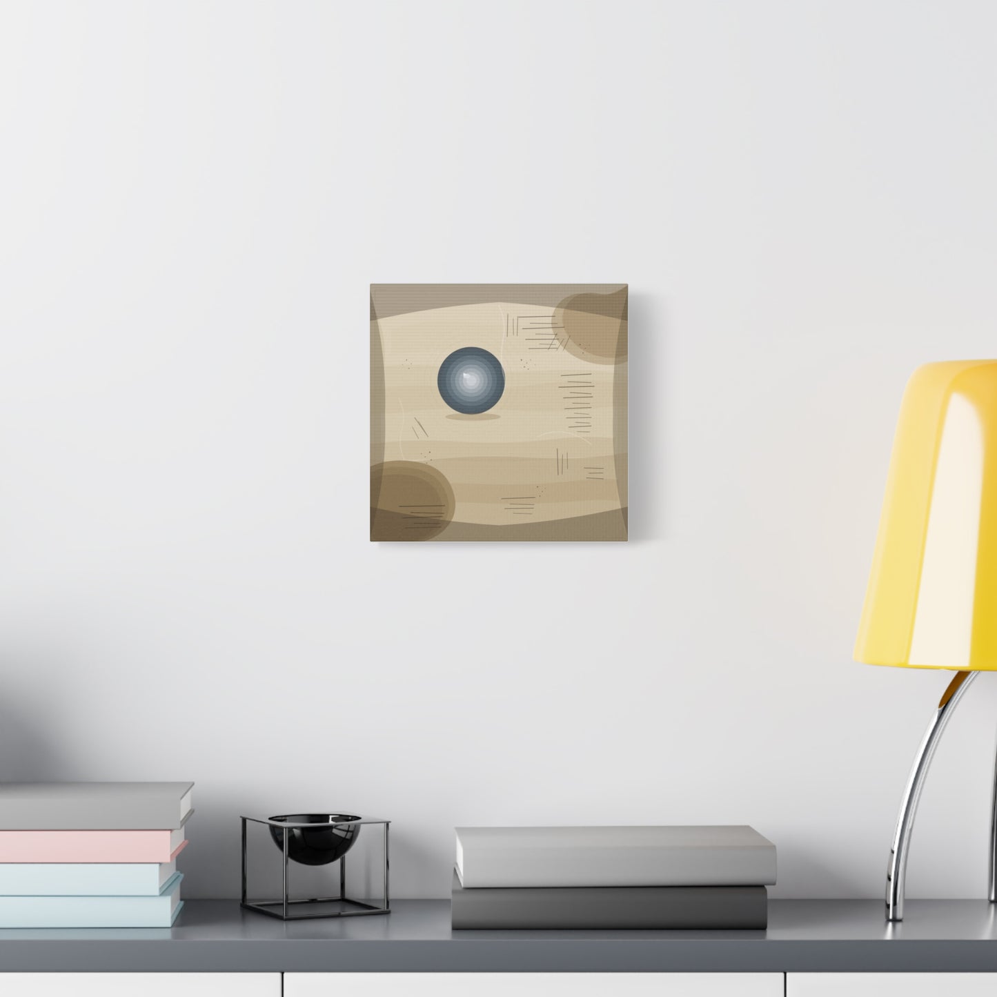 Abstract Warm Desert Field Matte Canvas