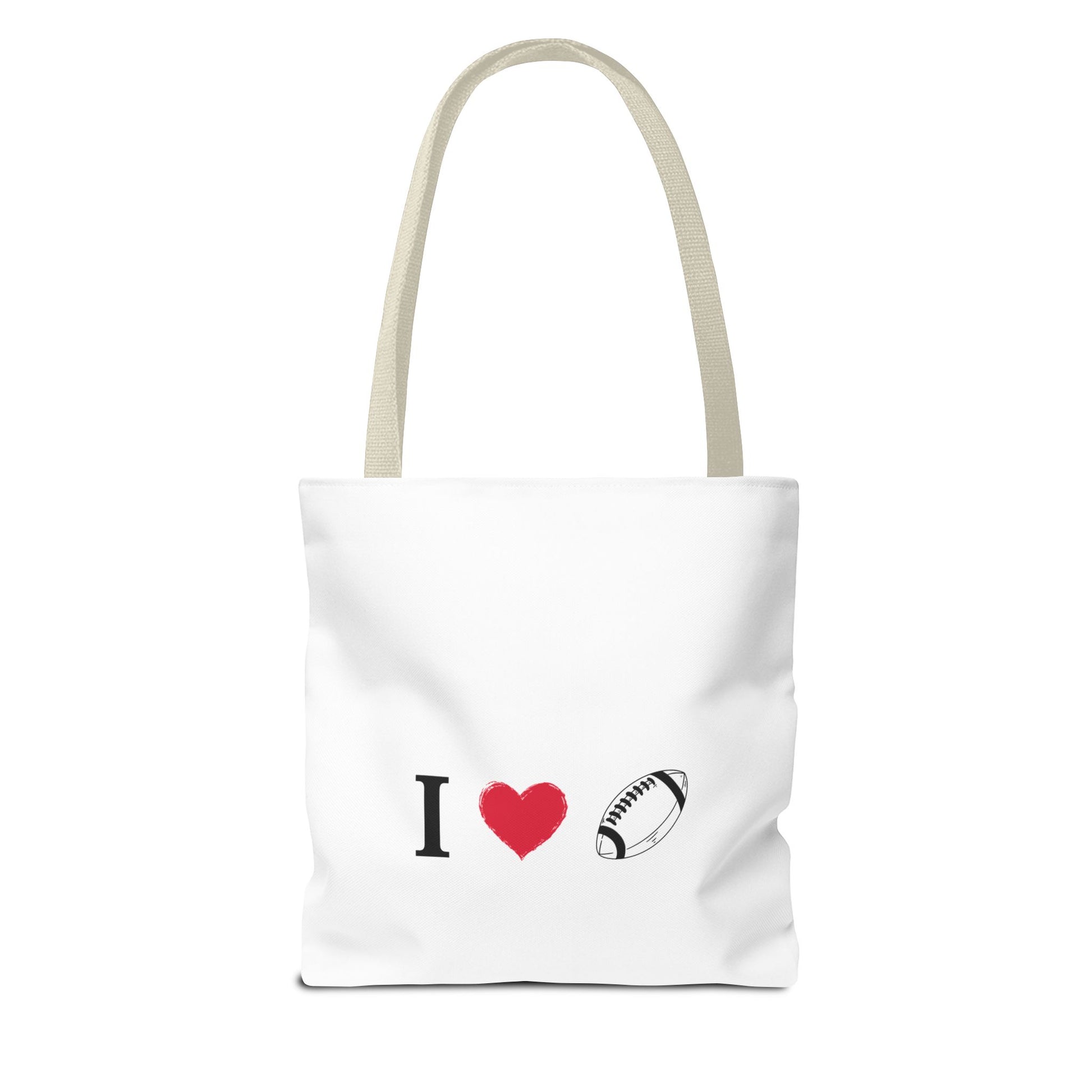 Football Lover's Tote Bag - Perfect for Game Day, Sports Events, Gifts for Fans, Eco-Friendly Carryall, Personal Use, Travel Bag - TRV