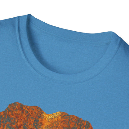 Nature-Inspired Unisex Softstyle T-Shirt, Outdoor Lover Gift, Casual Wear, Ideal for Hiking, Nature Trips, Unique Graphic Tee - TRV