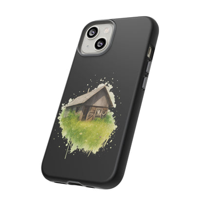 Rustic Farmhouse Phone Case, Cute Cottage Design, Tough Cases for Nature Lovers, Eco-Friendly Gift, Customizable Tech Accessories - TRV