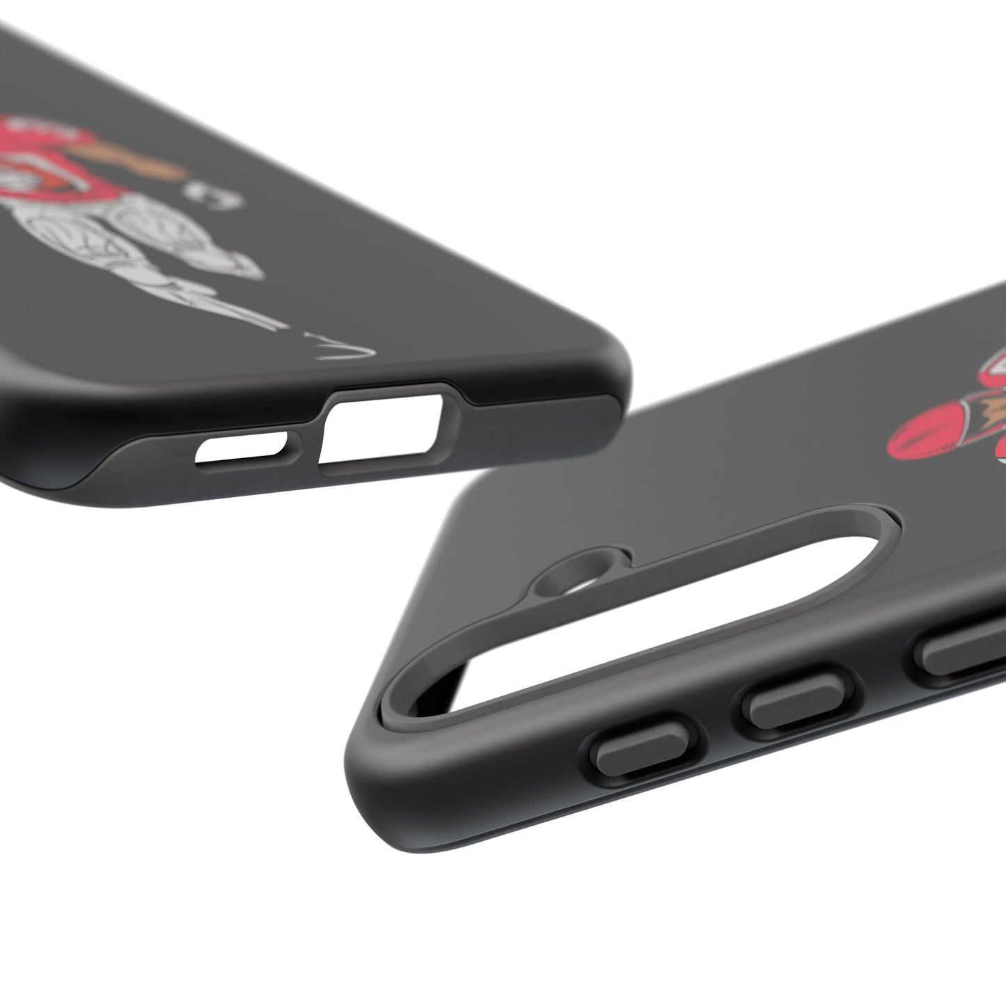 Football Player Tough Phone Case – Protective Black Sports iPhone Case